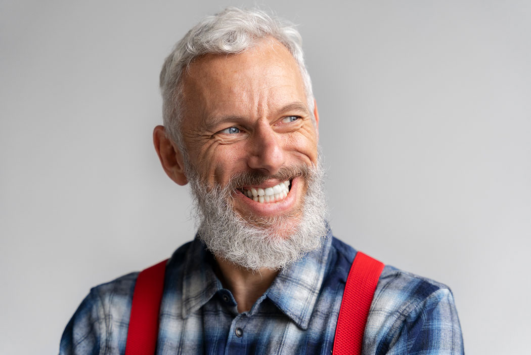 Happy Man With Dental Implants In London, ON